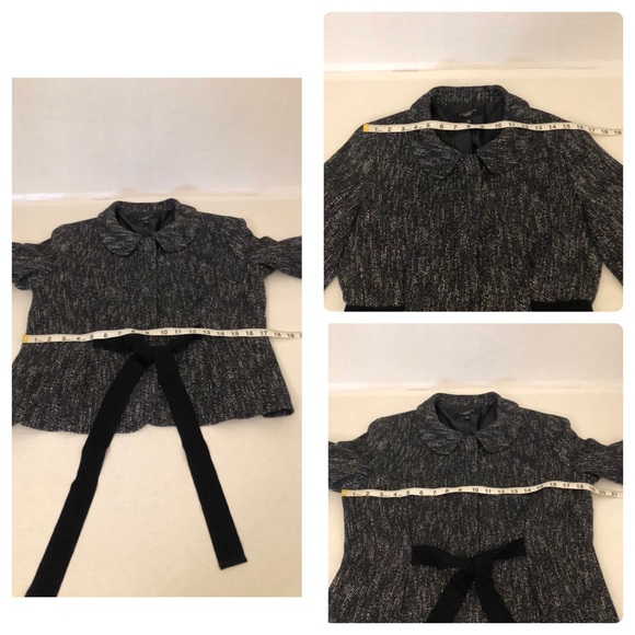 TALBOTS Petites Charcoal Tweed Jacket Blazer/Preowned - Picture 16 of 17